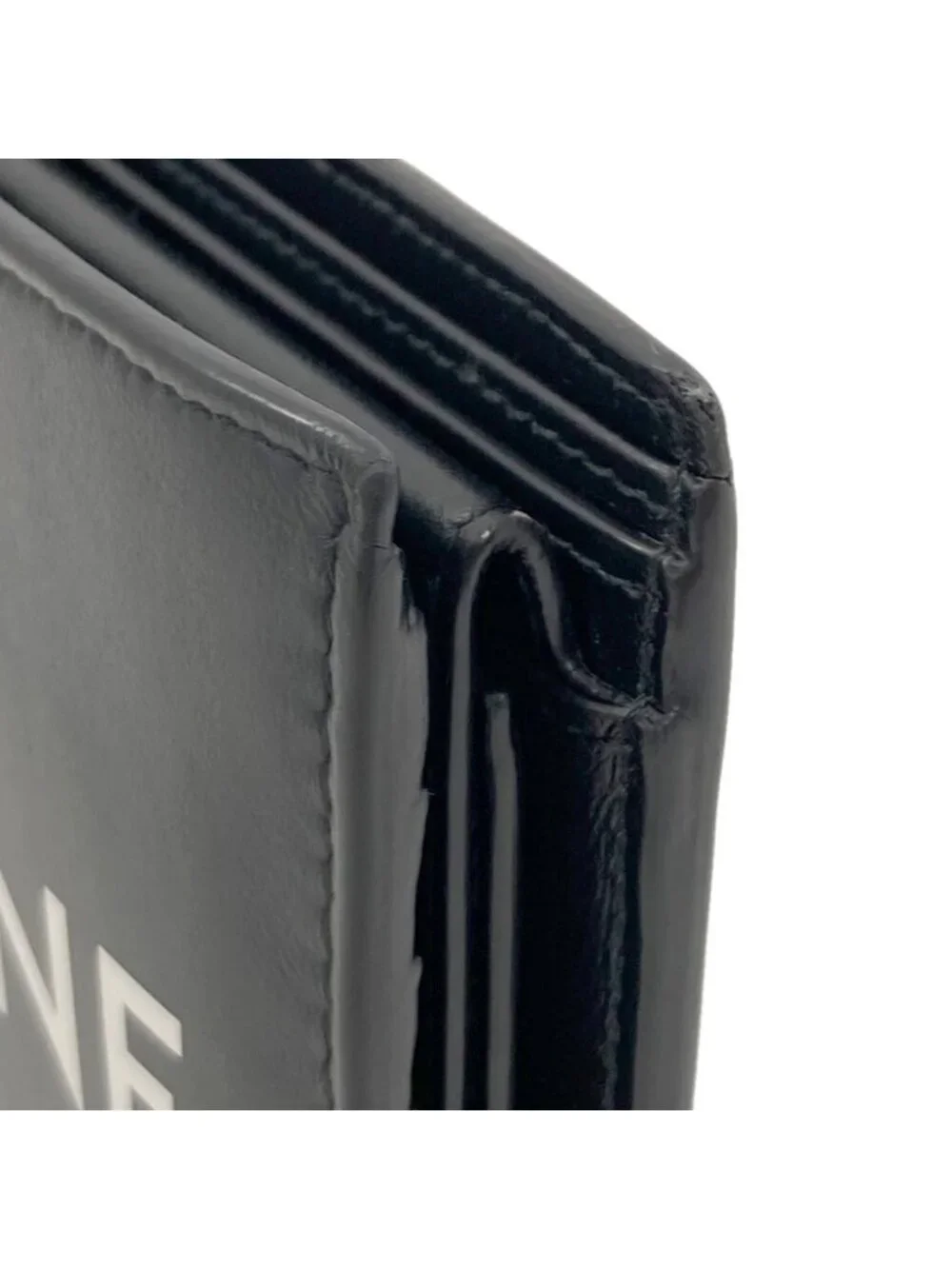Celine Logo Bifold Wallet Leather